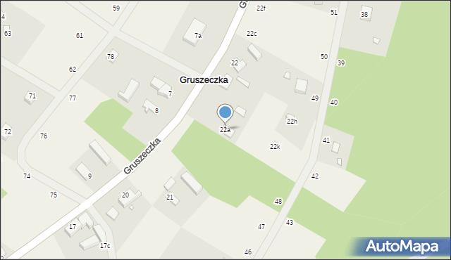 Gruszeczka, Gruszeczka, 22a, mapa Gruszeczka