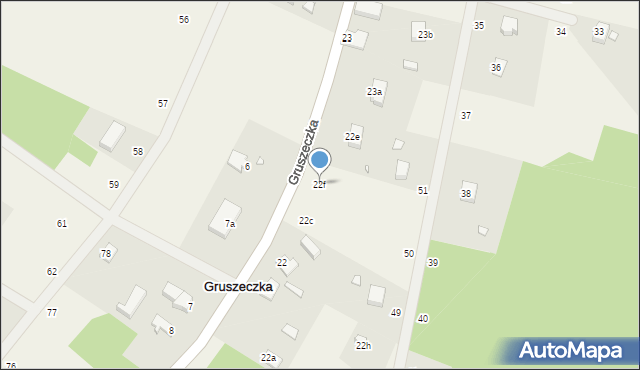 Gruszeczka, Gruszeczka, 22f, mapa Gruszeczka