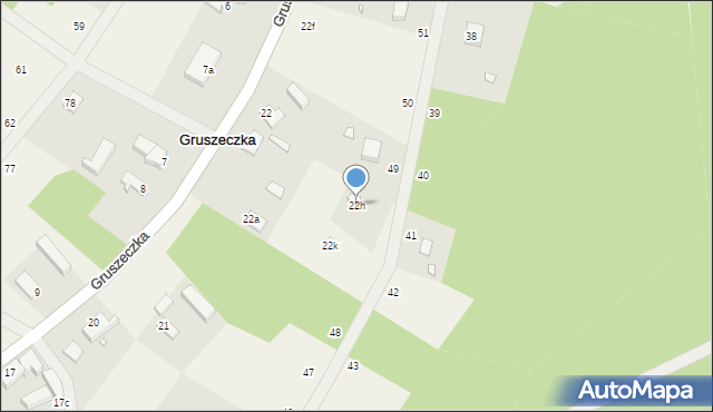 Gruszeczka, Gruszeczka, 22h, mapa Gruszeczka