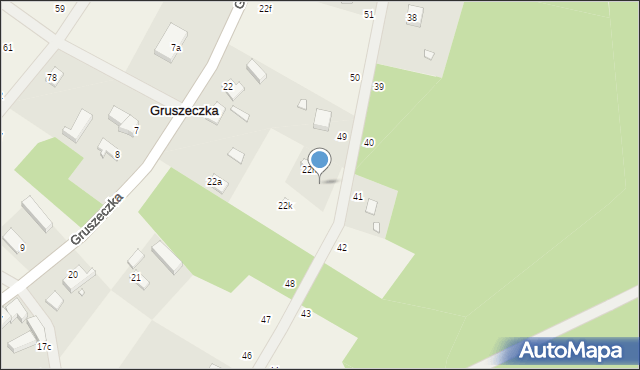 Gruszeczka, Gruszeczka, 22j, mapa Gruszeczka