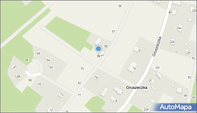 Gruszeczka, Gruszeczka, 59, mapa Gruszeczka