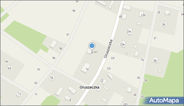 Gruszeczka, Gruszeczka, 6, mapa Gruszeczka