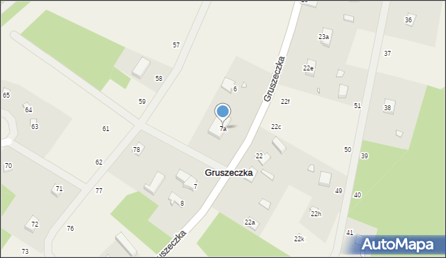 Gruszeczka, Gruszeczka, 7a, mapa Gruszeczka