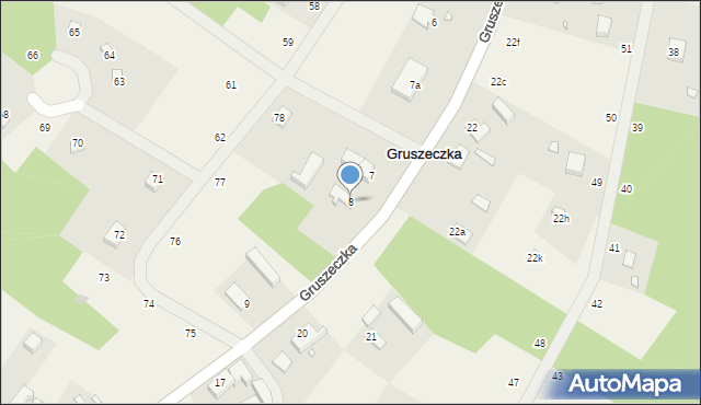 Gruszeczka, Gruszeczka, 8, mapa Gruszeczka