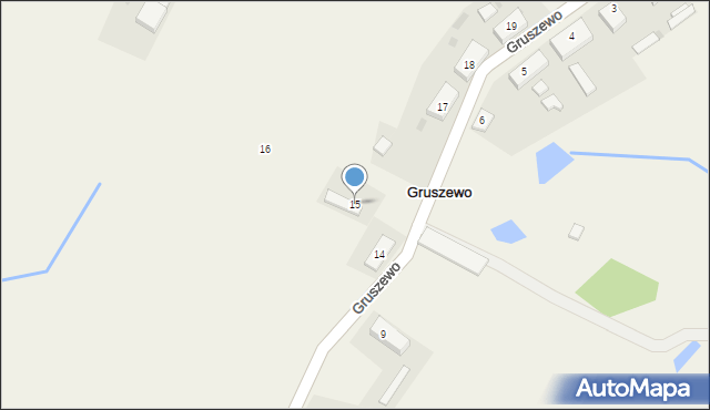 Gruszewo, Gruszewo, 15, mapa Gruszewo