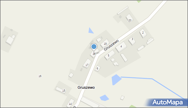 Gruszewo, Gruszewo, 18, mapa Gruszewo