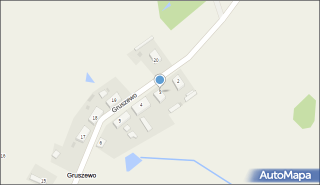 Gruszewo, Gruszewo, 3, mapa Gruszewo