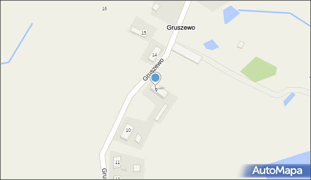 Gruszewo, Gruszewo, 9, mapa Gruszewo