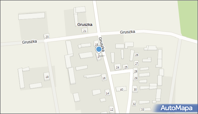 Gruszka, Gruszka, 17, mapa Gruszka