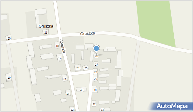 Gruszka, Gruszka, 26, mapa Gruszka