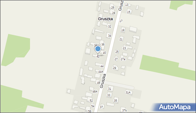 Gruszka, Gruszka, 42, mapa Gruszka