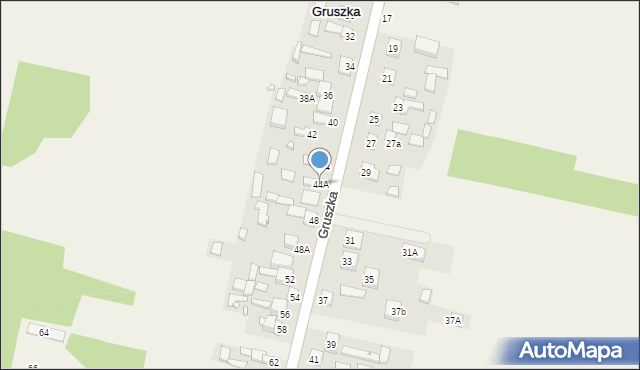 Gruszka, Gruszka, 44A, mapa Gruszka