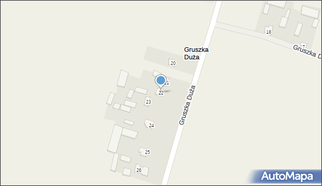 Gruszka Duża-Kolonia, Gruszka Duża-Kolonia, 22, mapa Gruszka Duża-Kolonia