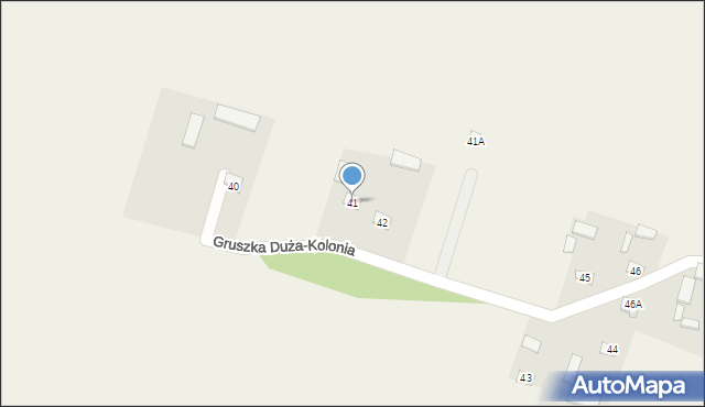 Gruszka Duża-Kolonia, Gruszka Duża-Kolonia, 41, mapa Gruszka Duża-Kolonia