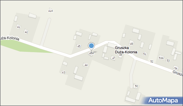 Gruszka Duża-Kolonia, Gruszka Duża-Kolonia, 46A, mapa Gruszka Duża-Kolonia