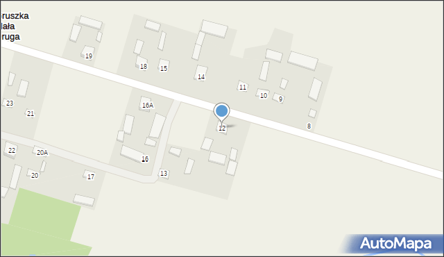 Gruszka Mała Druga, Gruszka Mała Druga, 12, mapa Gruszka Mała Druga
