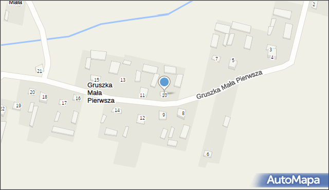 Gruszka Mała Pierwsza, Gruszka Mała Pierwsza, 10, mapa Gruszka Mała Pierwsza
