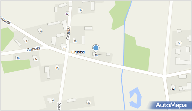 Gruszki, Gruszki, 36, mapa Gruszki