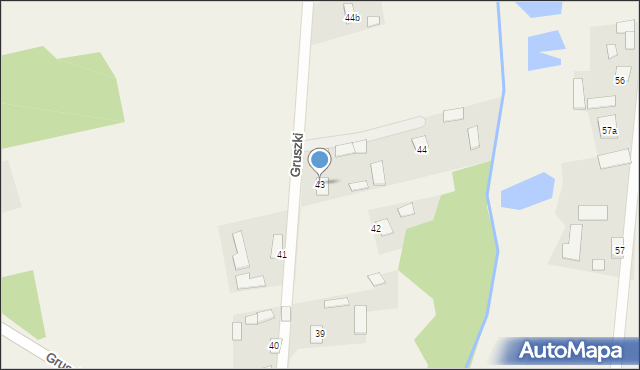 Gruszki, Gruszki, 43, mapa Gruszki