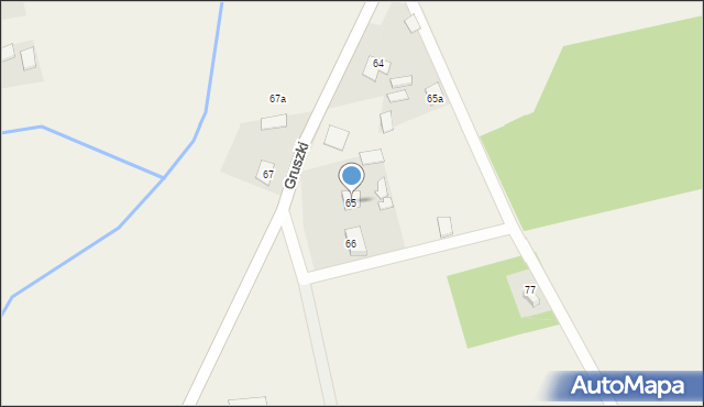 Gruszki, Gruszki, 65, mapa Gruszki