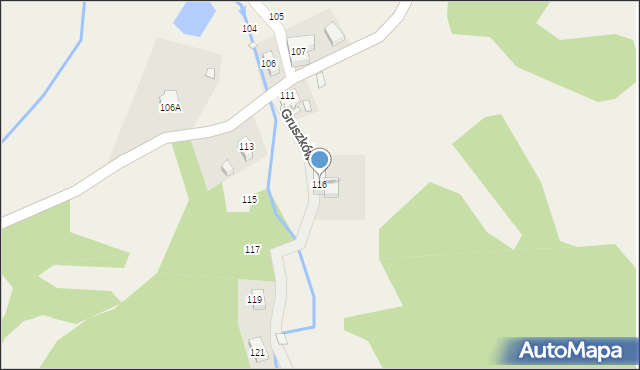 Gruszków, Gruszków, 116, mapa Gruszków