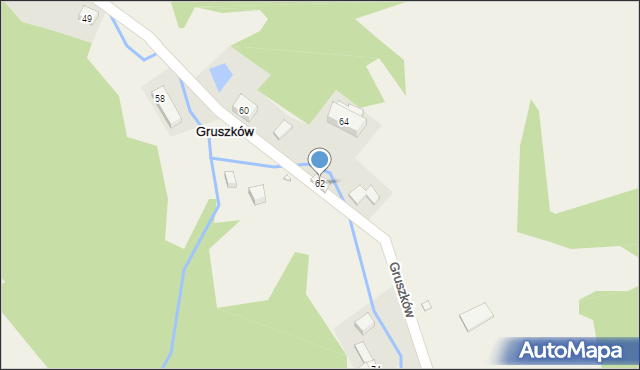 Gruszków, Gruszków, 62, mapa Gruszków