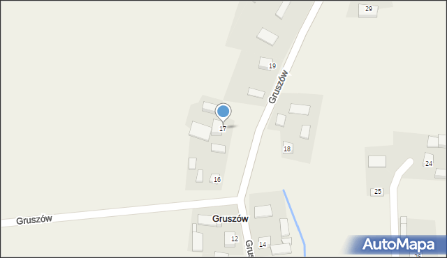 Gruszów, Gruszów, 17, mapa Gruszów