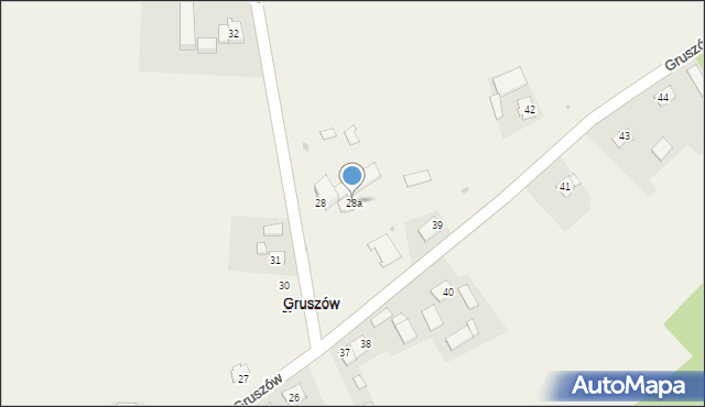 Gruszów, Gruszów, 28a, mapa Gruszów