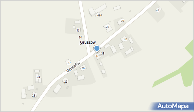 Gruszów, Gruszów, 37, mapa Gruszów