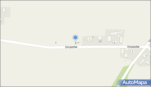 Gruszów, Gruszów, 8, mapa Gruszów