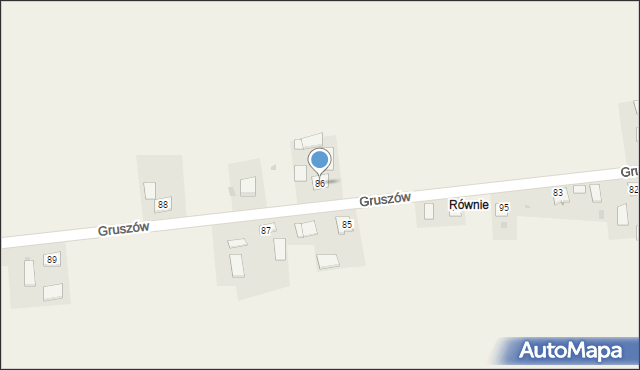 Gruszów, Gruszów, 86, mapa Gruszów