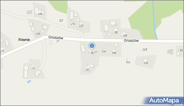 Gruszów, Gruszów, 19, mapa Gruszów