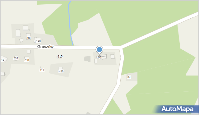 Gruszów, Gruszów, 66, mapa Gruszów