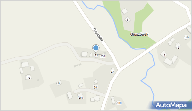 Gruszów, Gruszów, 73, mapa Gruszów