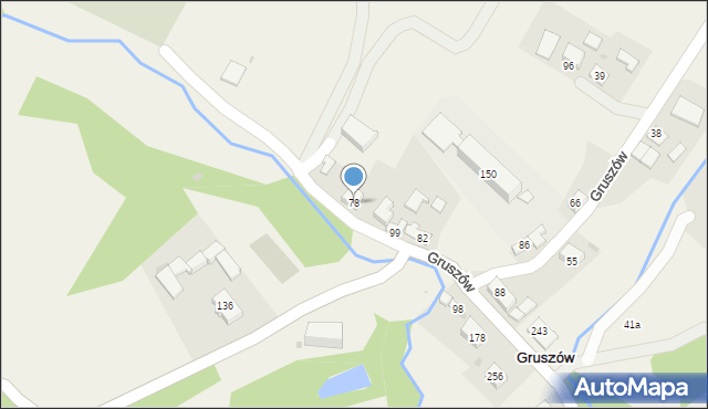 Gruszów, Gruszów, 78, mapa Gruszów