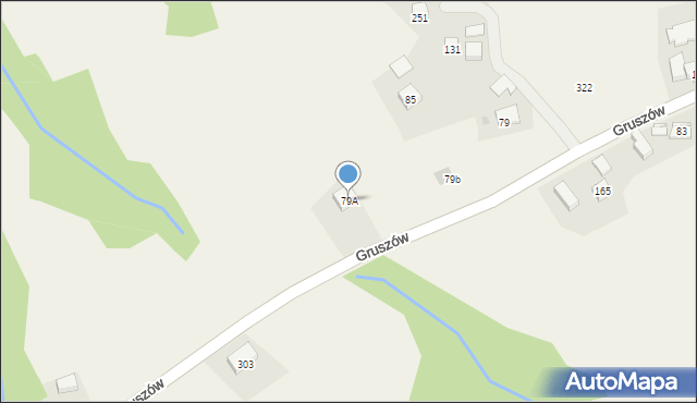 Gruszów, Gruszów, 79A, mapa Gruszów