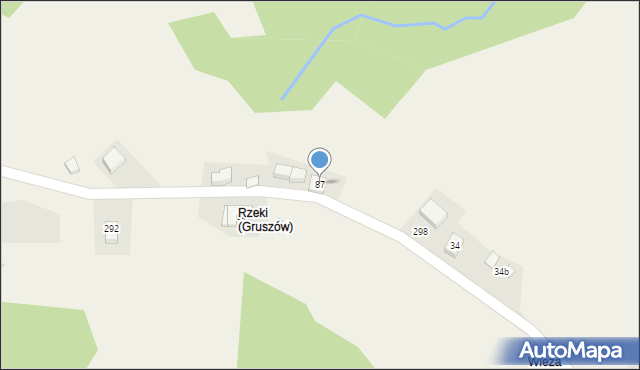 Gruszów, Gruszów, 87, mapa Gruszów