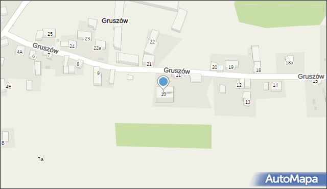 Gruszów, Gruszów, 10, mapa Gruszów