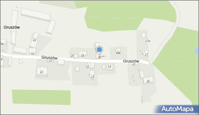 Gruszów, Gruszów, 18, mapa Gruszów