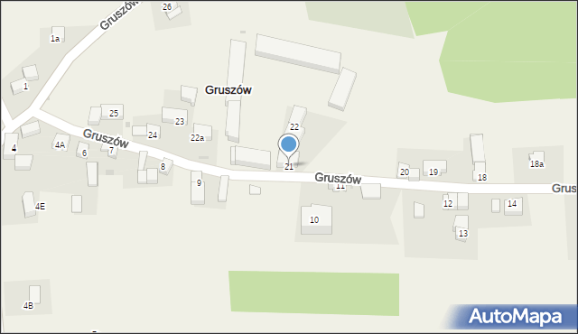 Gruszów, Gruszów, 21, mapa Gruszów