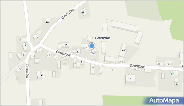 Gruszów, Gruszów, 22a, mapa Gruszów