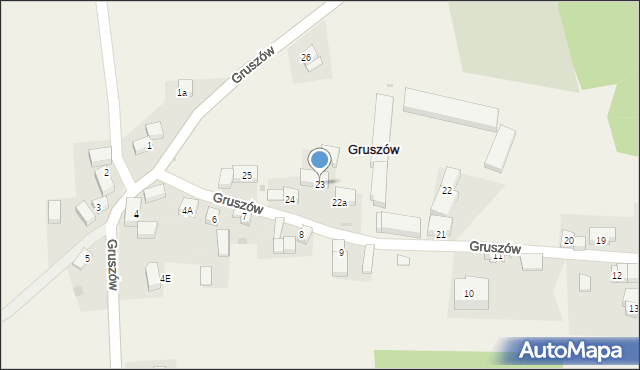 Gruszów, Gruszów, 23, mapa Gruszów