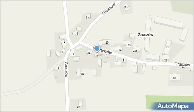 Gruszów, Gruszów, 6, mapa Gruszów