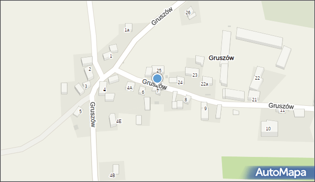 Gruszów, Gruszów, 7, mapa Gruszów