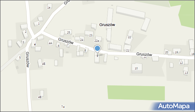 Gruszów, Gruszów, 9, mapa Gruszów