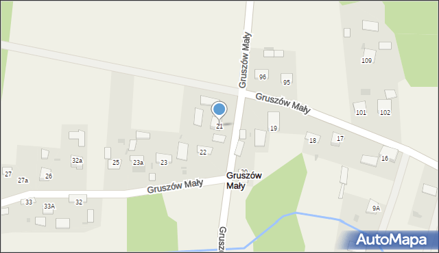 Gruszów Mały, Gruszów Mały, 21, mapa Gruszów Mały