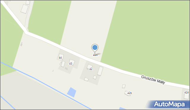 Gruszów Mały, Gruszów Mały, 44A, mapa Gruszów Mały