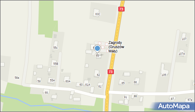 Gruszów Mały, Gruszów Mały, 63, mapa Gruszów Mały