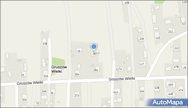 Gruszów Wielki, Gruszów Wielki, 28, mapa Gruszów Wielki