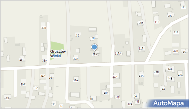 Gruszów Wielki, Gruszów Wielki, 28a, mapa Gruszów Wielki